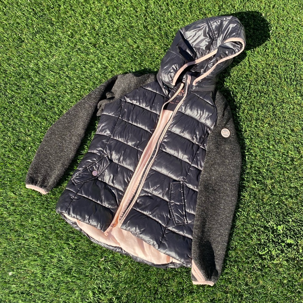 Girls puffer sweater jacket